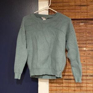 Woven heart sweater